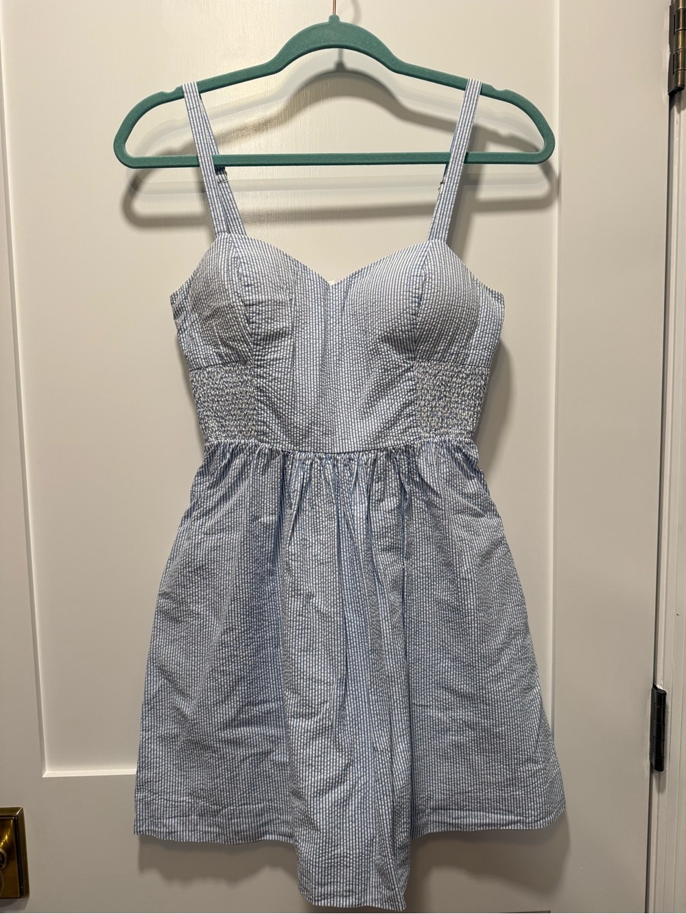 Lily Pulitzer Seersucker Sundress with Smocked Waist
